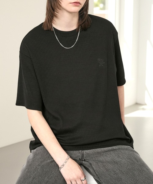tシャツ 「Alfred Alex」Refined Rib Regular Fit Tee / テレコリブ