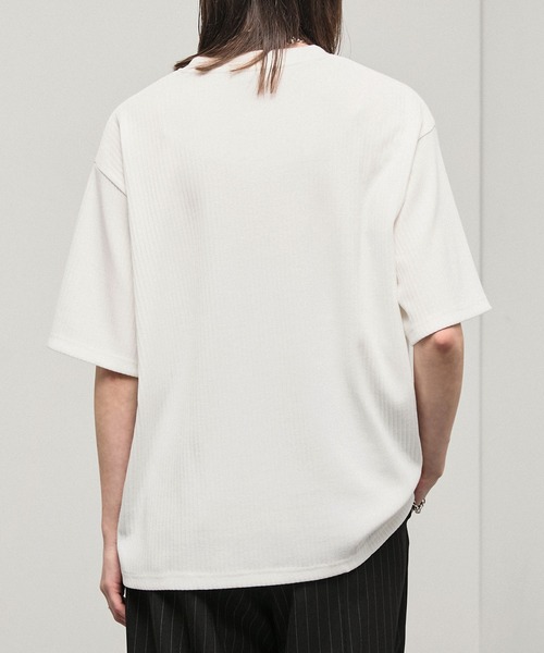 tシャツ 「Alfred Alex」Refined Rib Regular Fit Tee / テレコリブ