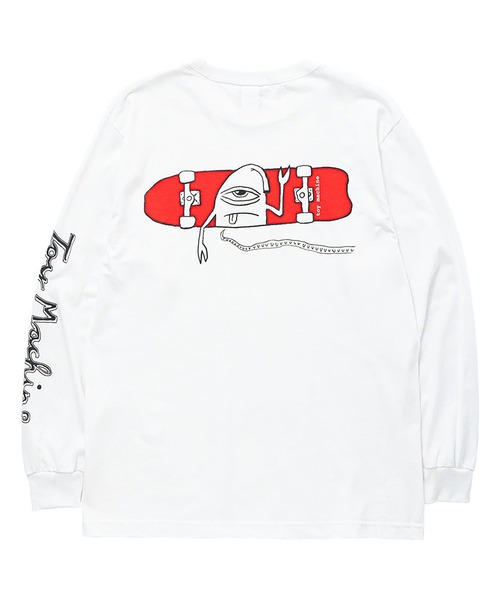「TOY MACHINE」 長袖Tシャツ X-LARGE ライトブルー メンズ_画像2