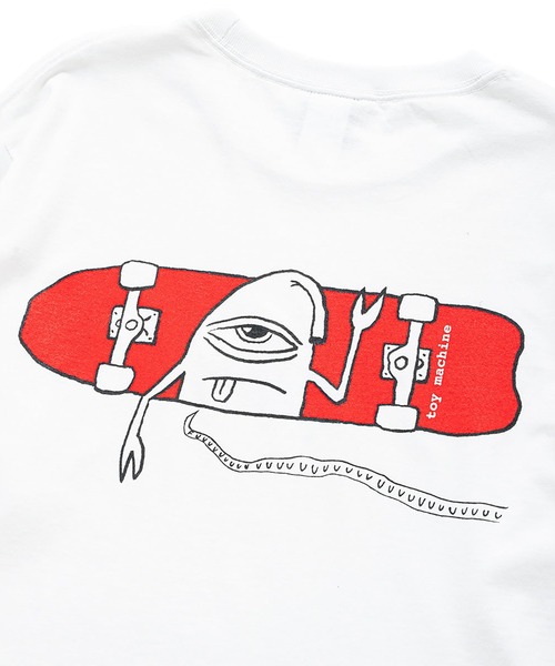 「TOY MACHINE」 長袖Tシャツ X-LARGE ライトブルー メンズ_画像6