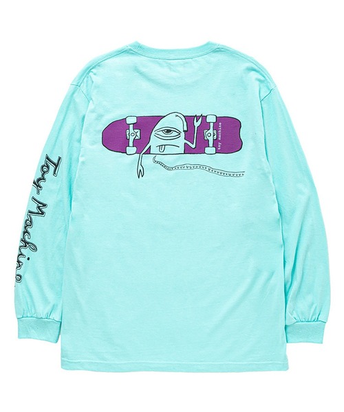 「TOY MACHINE」 長袖Tシャツ X-LARGE ライトブルー メンズ_画像8