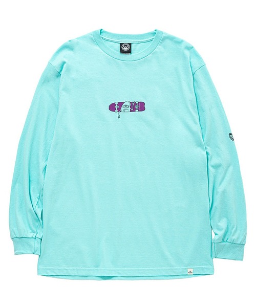「TOY MACHINE」 長袖Tシャツ X-LARGE ライトブルー メンズ_画像9