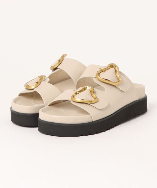 「Piedi Nudi」 フラットサンダル M アイボリー レディース_画像5