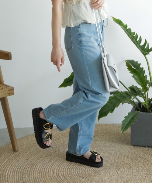 「Piedi Nudi」 フラットサンダル M アイボリー レディース_画像8