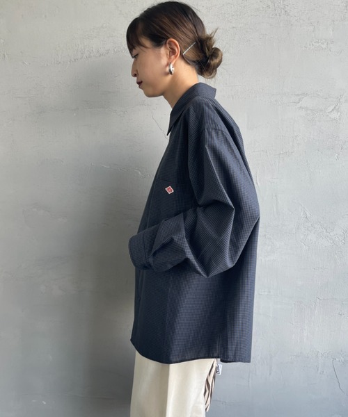 Danton（ダントン） 長袖シャツ 38 ベージュ レディース : ZOZOTOWN
