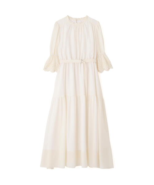 「PROPORTION BODY DRESSING」 7分袖ワンピース SMALL ブルー レディース_画像2