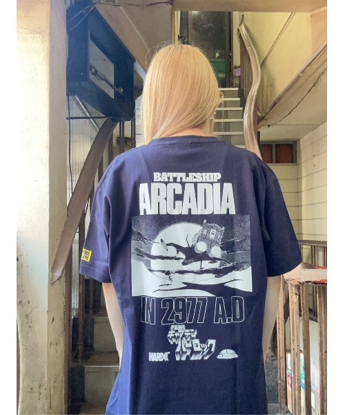 GEEKS RULE 宇宙海賊キャプテンハーロック Tシャツ XL tシャツ 宇宙海賊キャプテンハーロック 宇宙の海(大宇宙ネイビー