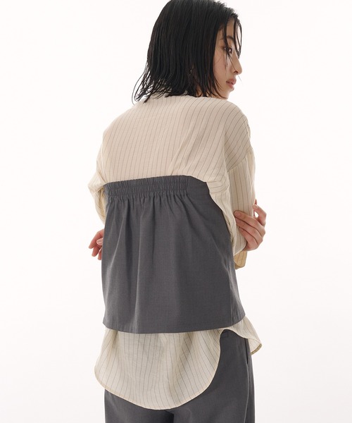 「MUHET」 セットアップ SMALL チャコールグレー レディース_画像5