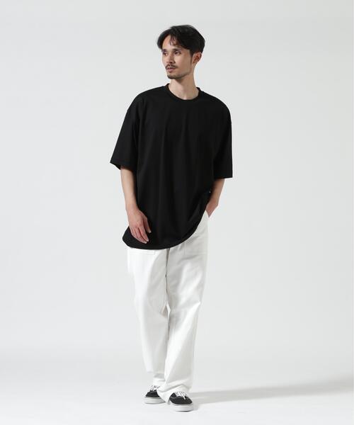 「ATON」 半袖Tシャツ 2 ブラック メンズ_画像3