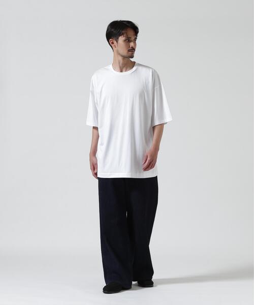 「ATON」 半袖Tシャツ 2 ブラック メンズ_画像8