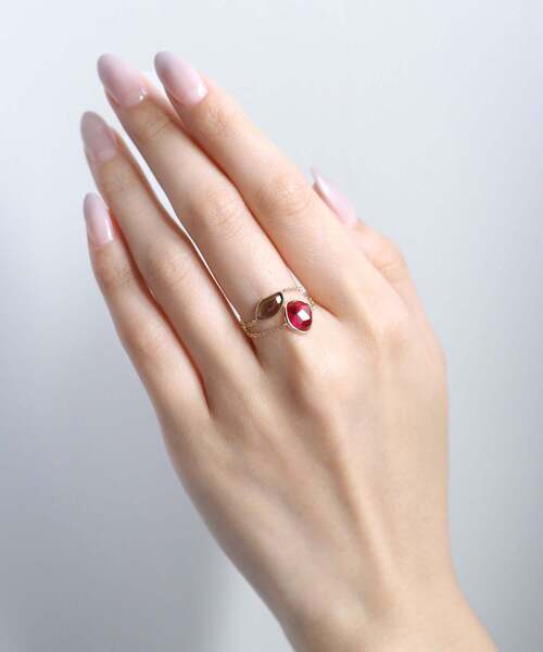 SIENA ROSE（シエナロゼ） 指輪 リング GEMSTONE・スライスカット