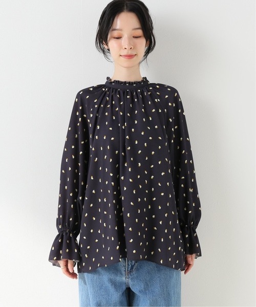サイズ⊃ シャツ PayPayモール店 - 通販 - PayPayモール ブラウス ランダムドットギャザースリーブブラウス◆ ZOZOTOWN ラウス