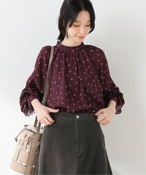 サイズ⊃ シャツ PayPayモール店 - 通販 - PayPayモール ブラウス ランダムドットギャザースリーブブラウス◆ ZOZOTOWN ラウス