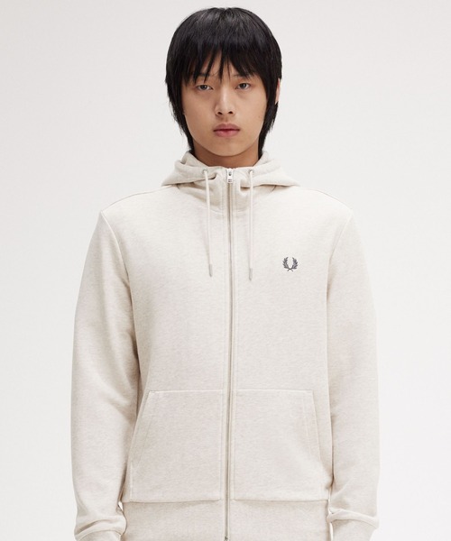 FRED PERRY パーカー Hooded Zip Through Sweatshirt／フード