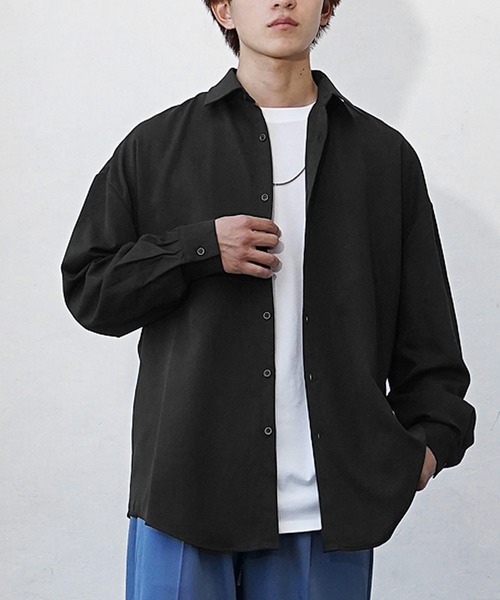 MinoriTY シャツ 「MinoriTY」裾ラウンドオーバーサイズシャツ