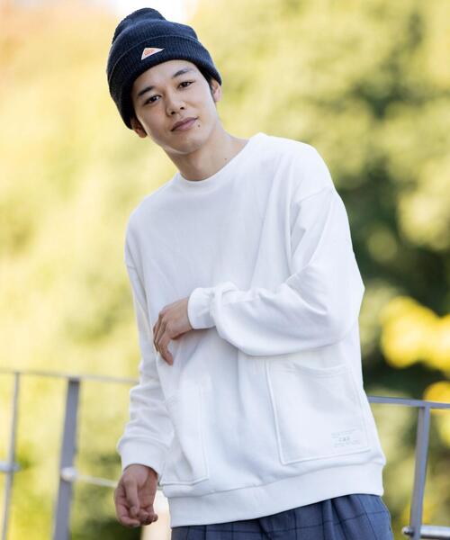 スウェット Usaコットンガーデンポケットクルーネックスウェット 定番人気