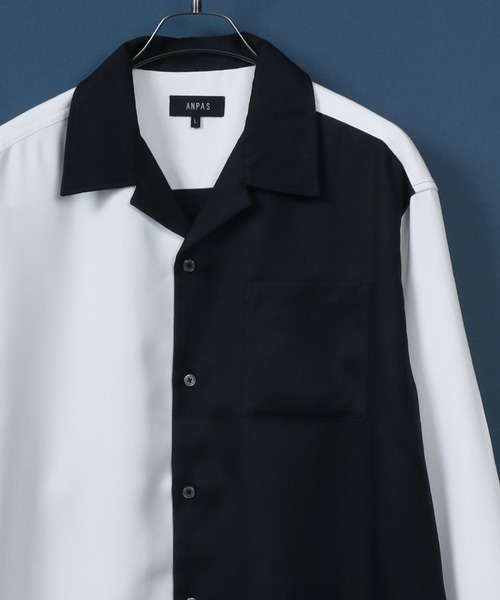 ANPAS シャツ Twill Fabric Oversized Open Collar Shirt/ANPAS
