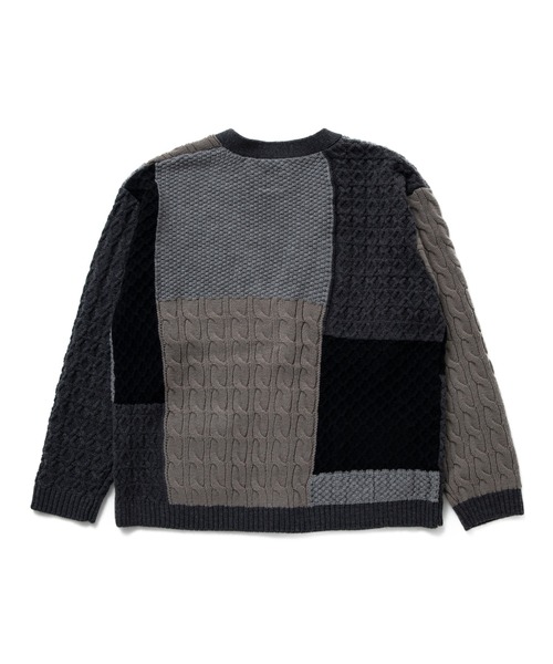 トップス BEDWIN & THE HEARTBREAKERS CARDIGAN BEDWIN & THE HEARTBREAKERS カーディガン PATCHWORK CARDIGAN