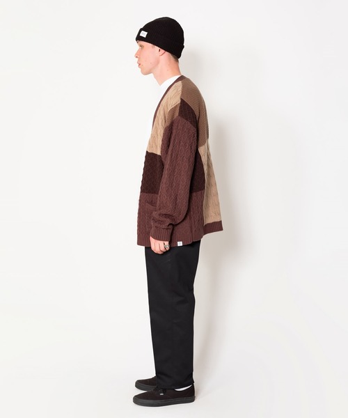 トップス BEDWIN & THE HEARTBREAKERS CARDIGAN BEDWIN & THE HEARTBREAKERS カーディガン PATCHWORK CARDIGAN