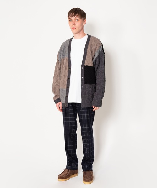 BEDWIN & THE HEARTBREAKERS カーディガン PATCHWORK CARDIGAN