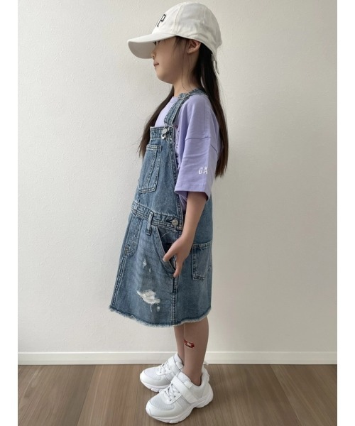 （66）GAP 子供服　夏服　18〜24 months 90cm 新品未開封 GAP ジャンパースカート ウォッシュウェル デニムスカート