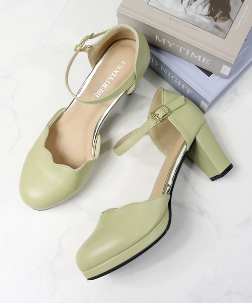 LibertyDoll（リバティードール） パンプス 7cmチャンキーヒール