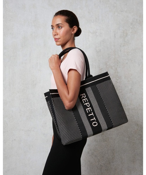 repetto トートバッグ KNITTED SHOPPING ， BAG / B0335TRN
