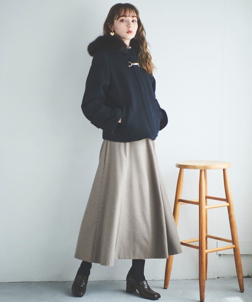 31 Sons de mode コート アウター ファー付きショートコート