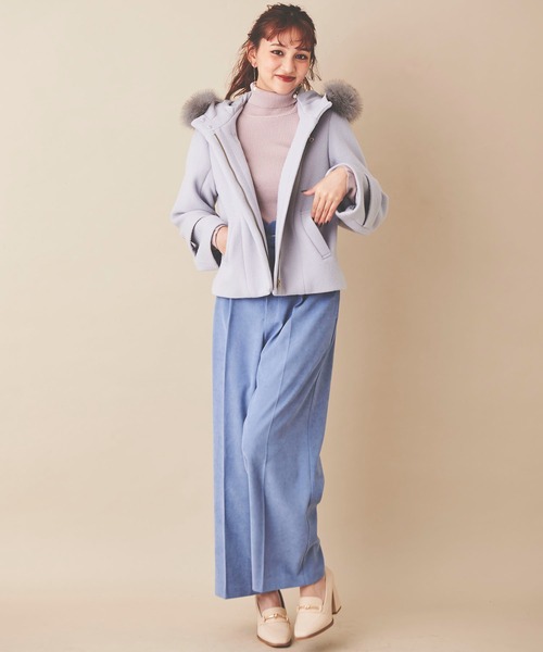 31 Sons de mode コート アウター ファー付きショートコート