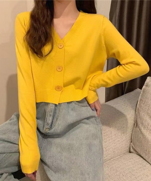 今期購入。完売カラー。ボタン付きカーディガン ハートボタンニットカーディガン[品番：OUTW0000060]｜Outfitter
