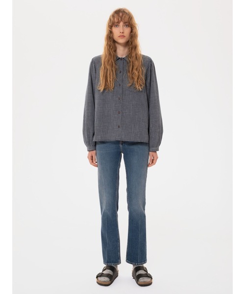 ブラウス シャツ Edith チェック ブラウス レディース Nudie Jeans ブラウス シャツ Edith チェック レディース