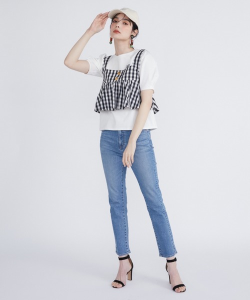 ジーンズ デニム デニムパンツ 「Maglie Jeans」スリムストレートデニムパンツ「カイハラデニム」 レディース