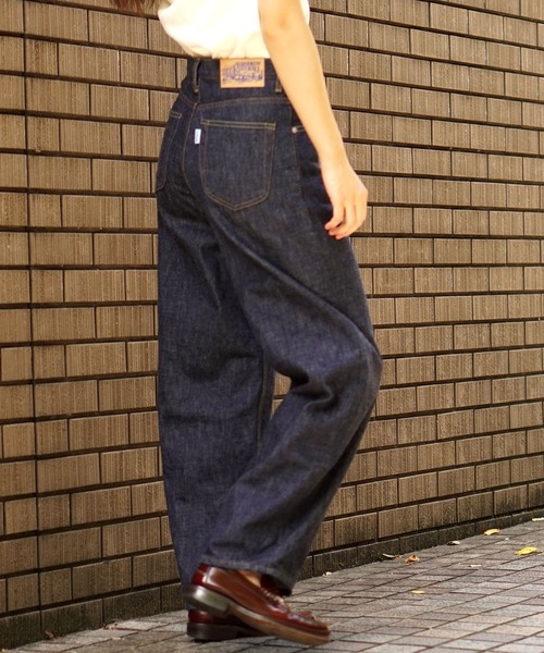 BROOKLYN OVERALL　（S）　ルーファーデニム　ワイドデニムジーンズ BROOKLYN OVERALL ジーンズ デニム デニムパンツ ロング
