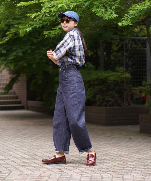 BROOKLYN OVERALL　（S）　ルーファーデニム　ワイドデニムジーンズ BROOKLYN OVERALL ジーンズ デニム デニムパンツ ロング