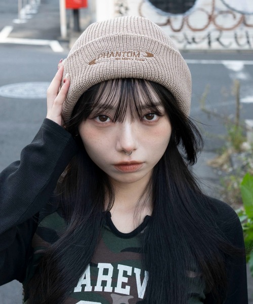 WEGO（ウィゴー） ニット帽 ニットキャップ WEGO/ロゴショートビーニー