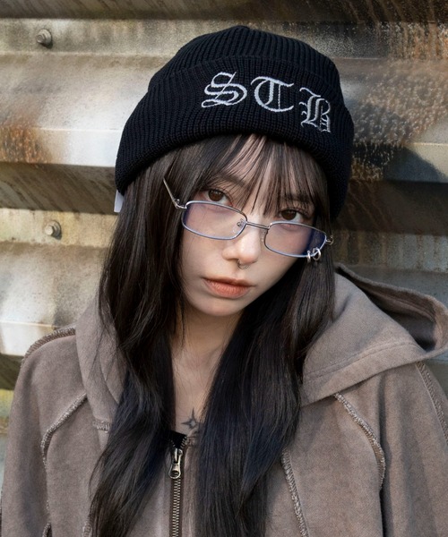 WEGO（ウィゴー） ニット帽 ニットキャップ WEGO/ロゴショートビーニー