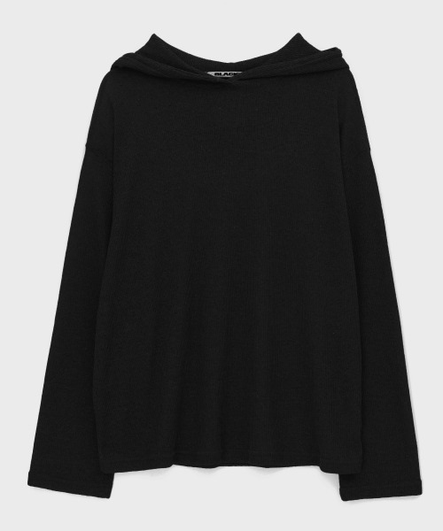 BLACKUP tシャツ 「MADE」 ネイティシースルーフーディTシャツ