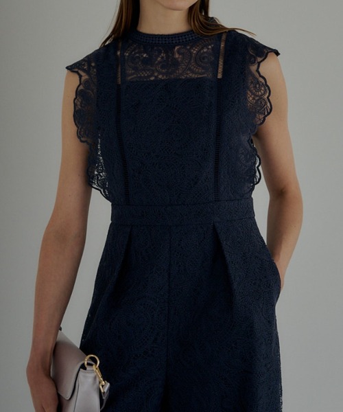 LE'RURE パンツドレス Paisley lace pants dress : ZOZOTOWN