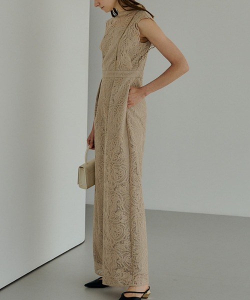 LE'RURE パンツドレス LE'RURE パンツドレス Paisley lace pants dress : ZOZOTOWN