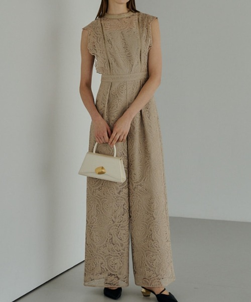 LE'RURE パンツドレス Paisley lace pants dress : ZOZOTOWN