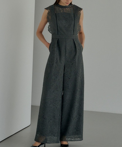 LE'RURE パンツドレス Paisley lace pants dress : ZOZOTOWN