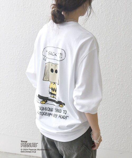PEANUTS tシャツ 「WEB限定」SHIPS any: SNOOPY コラボ