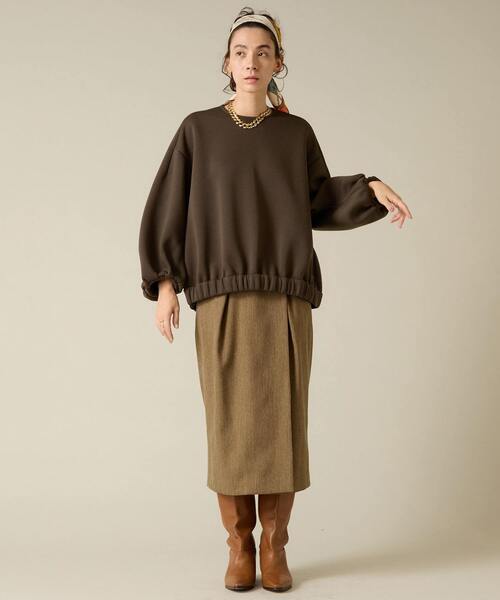 Liesse❥22000円オーバーシルエットギャザートップス今期 Liesse tシャツ オーバーシルエットギャザートップス レディース
