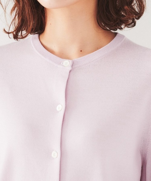 UNTITLED（アンタイトル） カーディガン ウール クルーネックニット