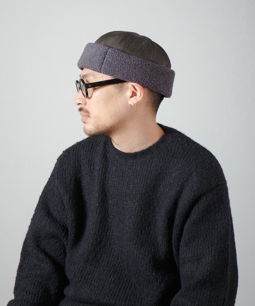 RACAL キャップ 帽子 Nylon Twill ＆ Boa Fleece Roll Cap