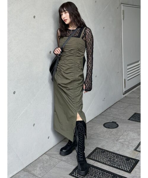 MURUA ブーツ フェイクレザーボクシングスニーカーブーツ