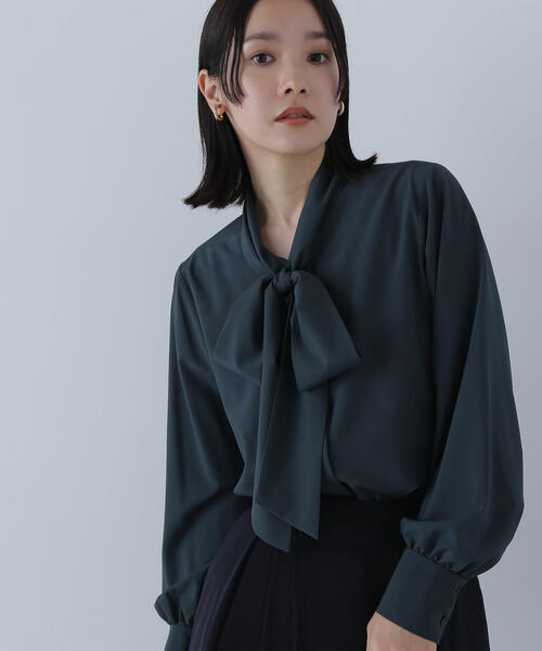 NATURAL BEAUTY BASIC Vネックリボンタイブラウス 楽天市場】【SALE／10%OFF】Vネックリボンタイブラウス NATURAL