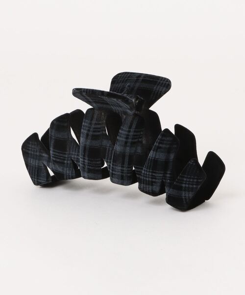 ヘアクリップ 「 ammy. / エイミードット 」 チェック柄 うねうね