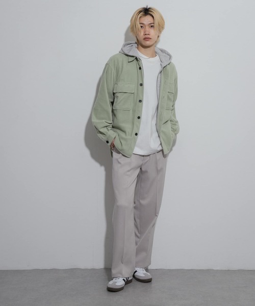 SENSE OF PLACE by URBAN RESEARCH シャツ フリースフラップルーズ