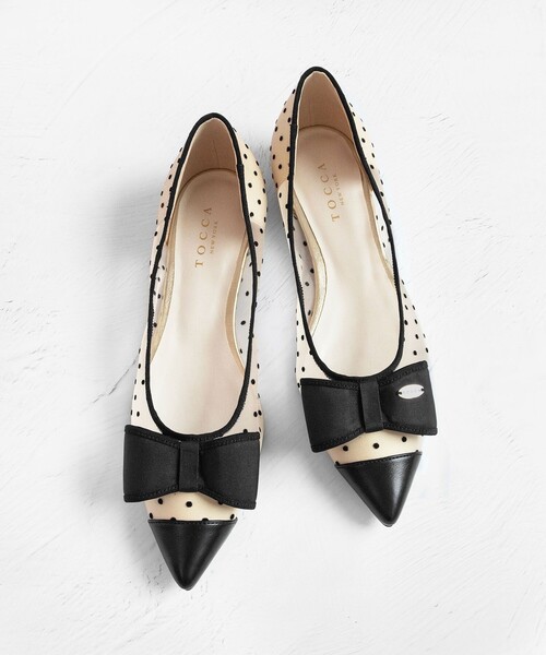 TOCCA（トッカ） パンプス RIBBON FLAT SHEER PUMPS パンプス